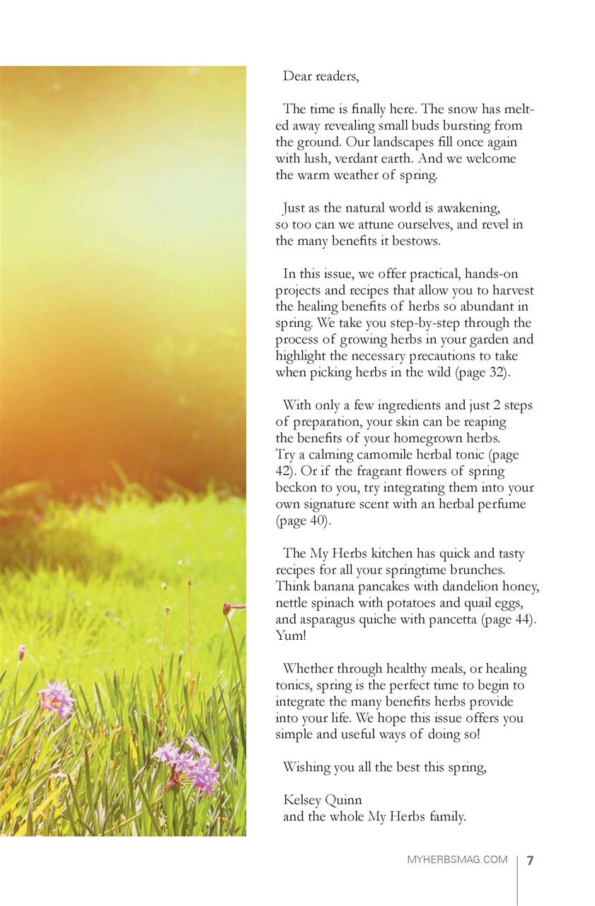 My Herbs Magazine Preview Pages
