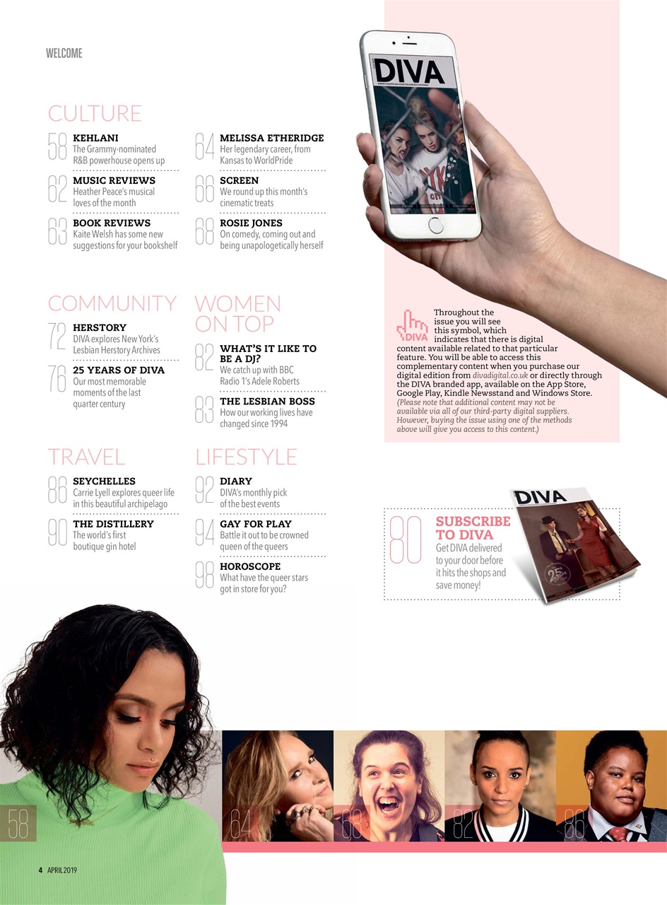 DIVA Magazine Preview Pages