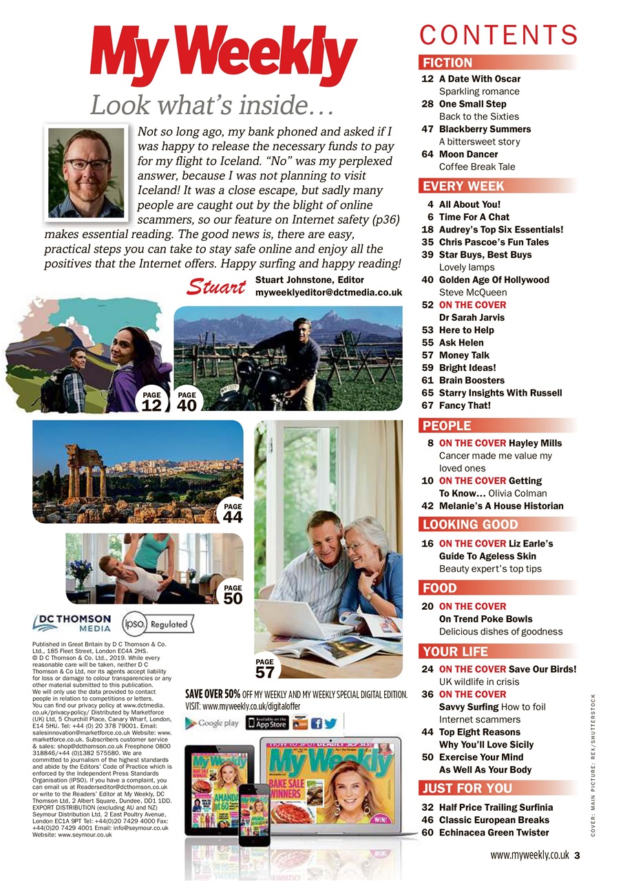 My Weekly Preview Pages