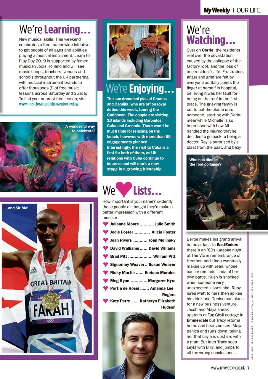 My Weekly Preview Pages