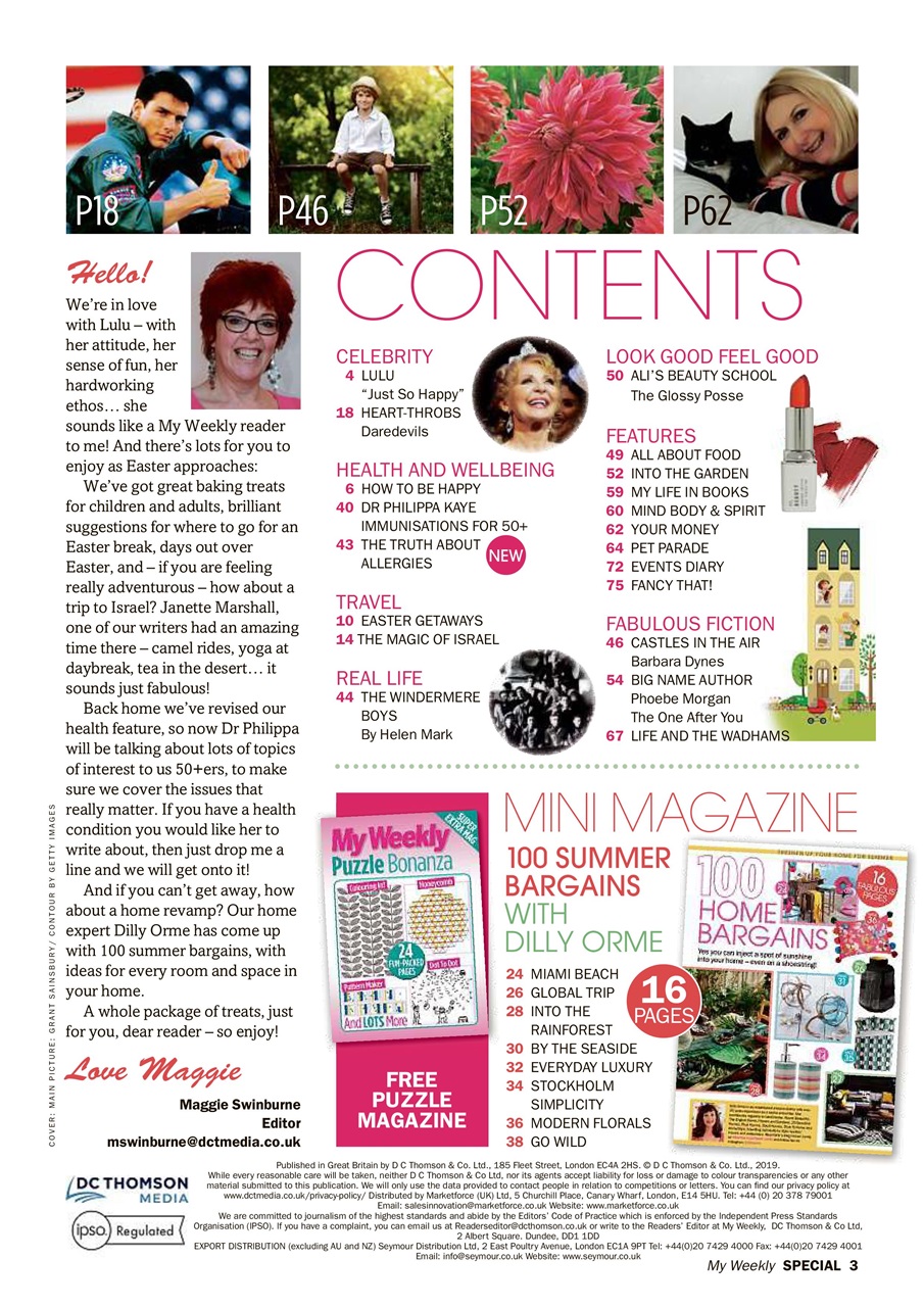 My Weekly Special Preview Pages