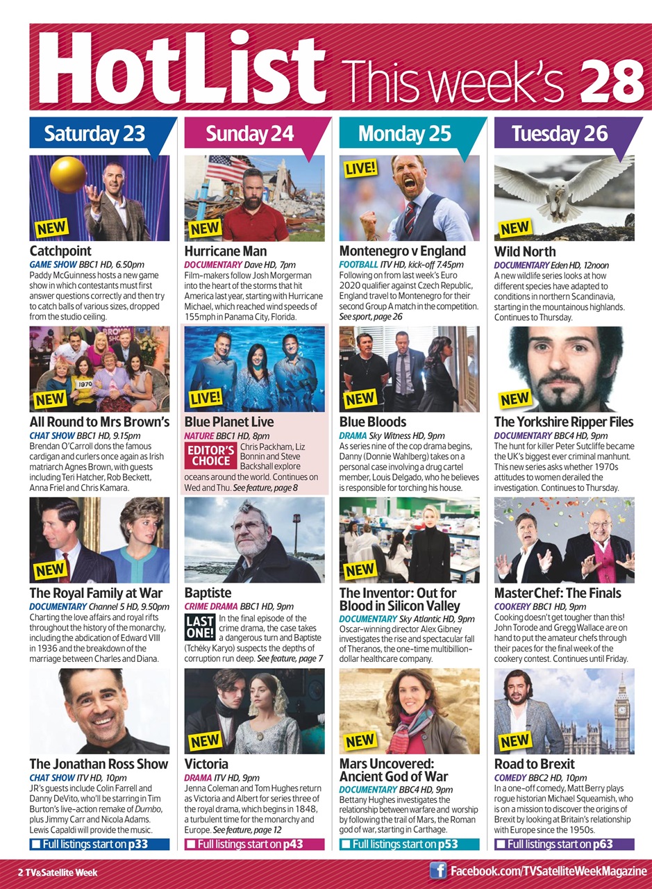TV & Satellite Week Preview Pages