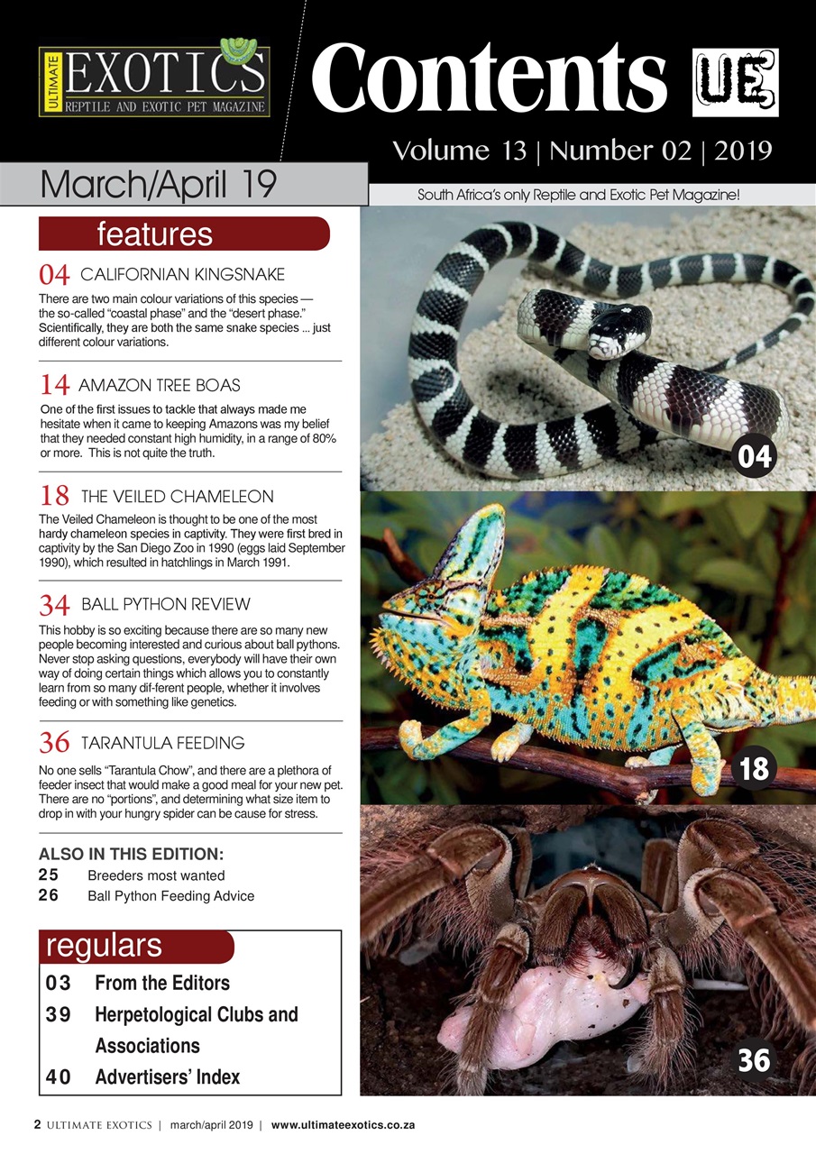 Ultimate Exotics Preview Pages