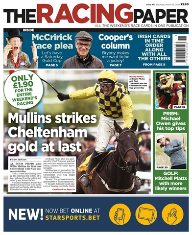 The Racing Paper issue 16th March 2019