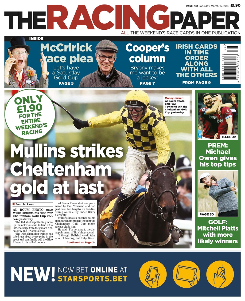 The Racing Paper Preview Pages