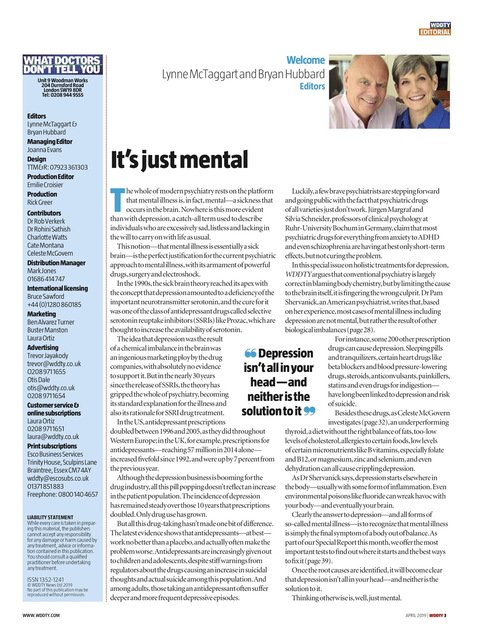 What Doctors Don't Tell You Preview Pages