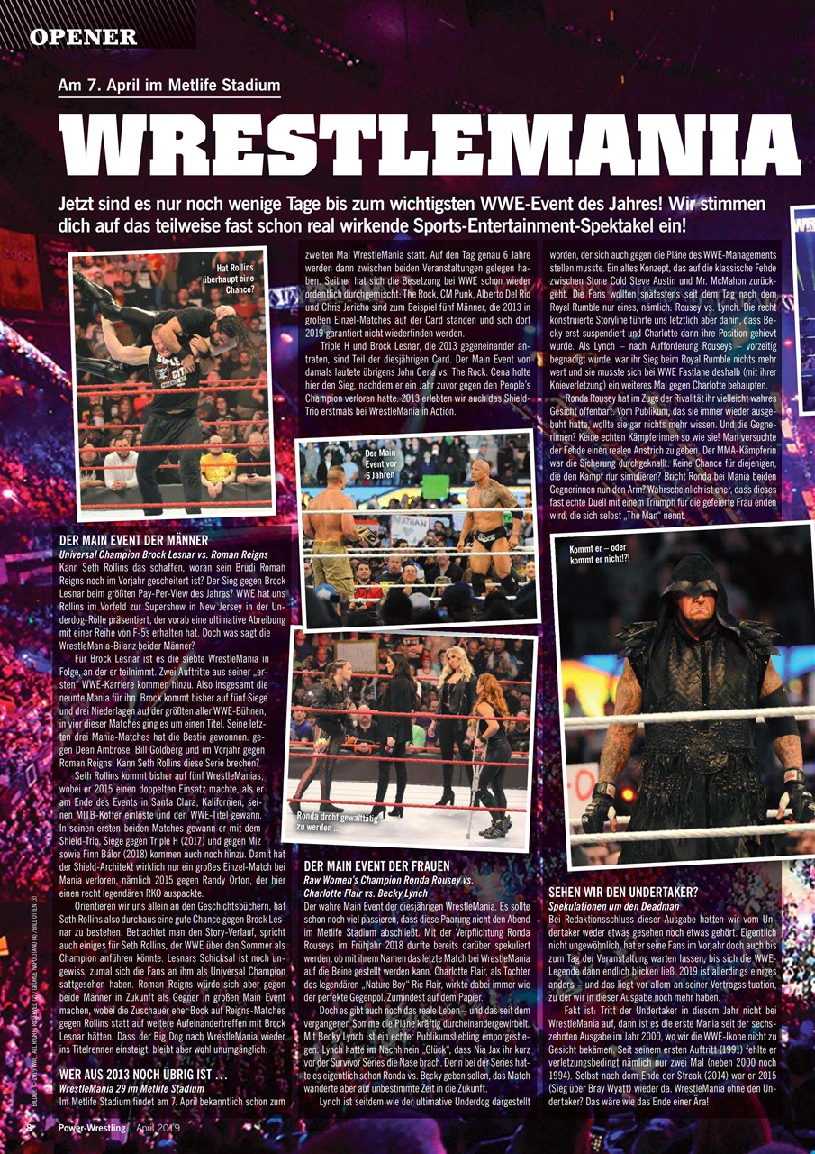 Power-Wrestling Preview Pages