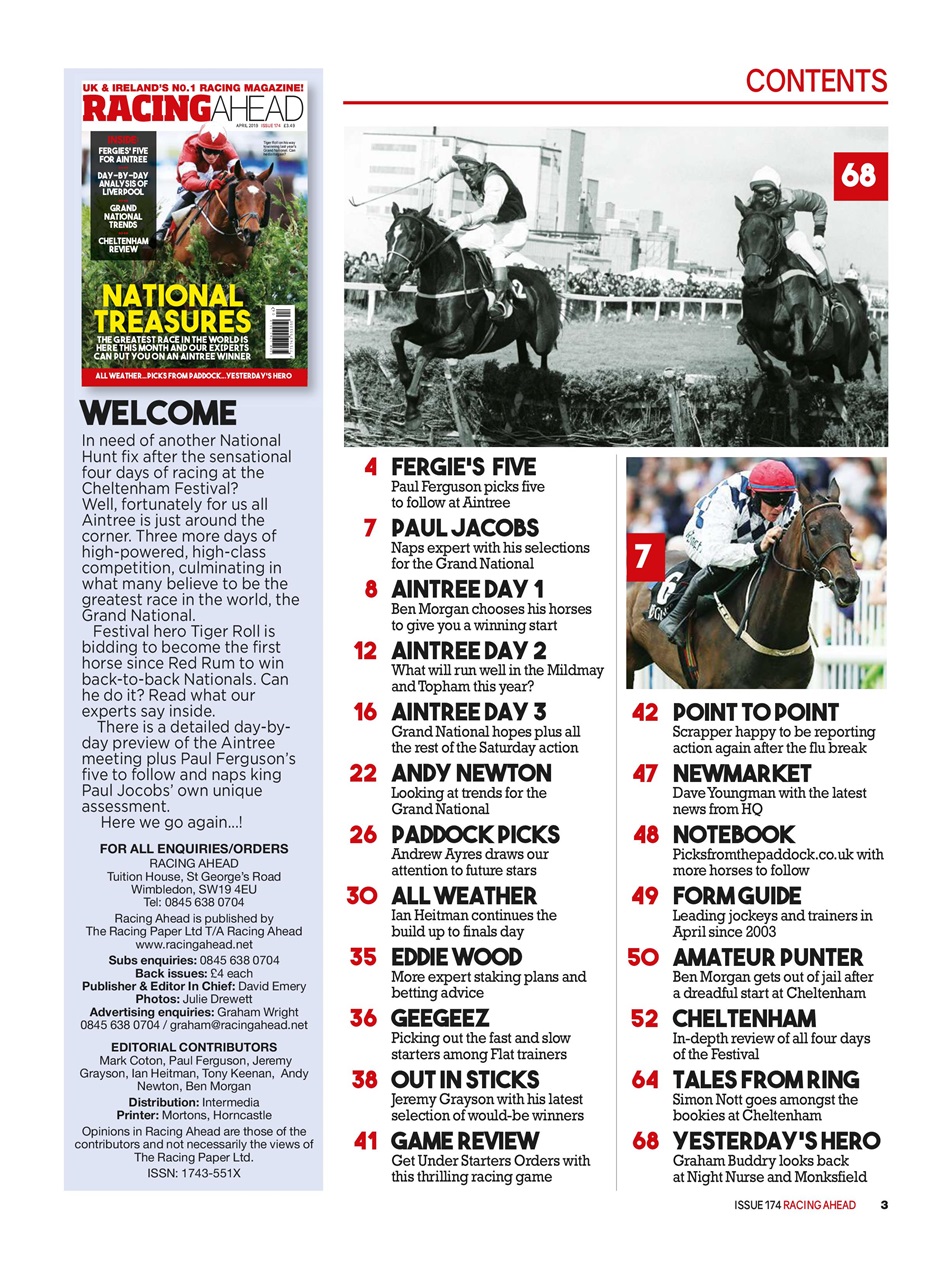 Racing Ahead Preview Pages
