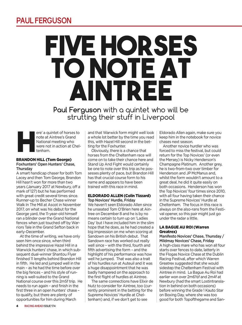 Racing Ahead Preview Pages