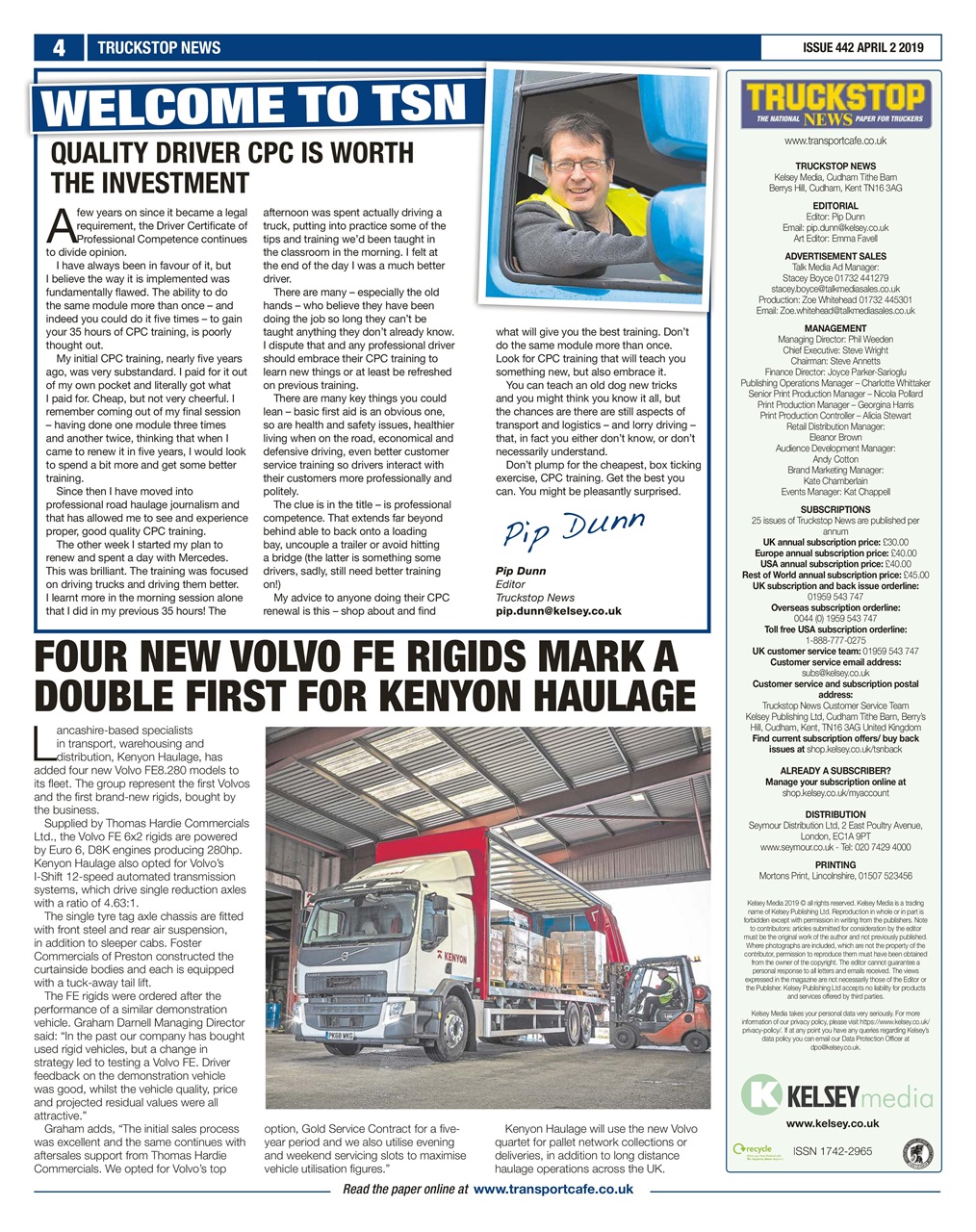 Truckstop News Preview Pages