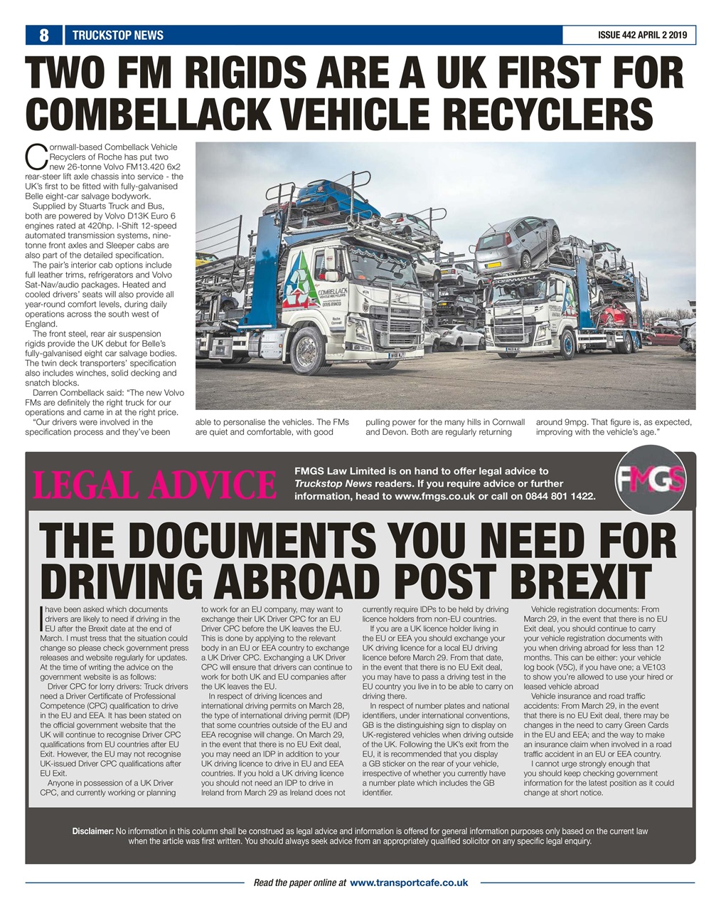 Truckstop News Preview Pages