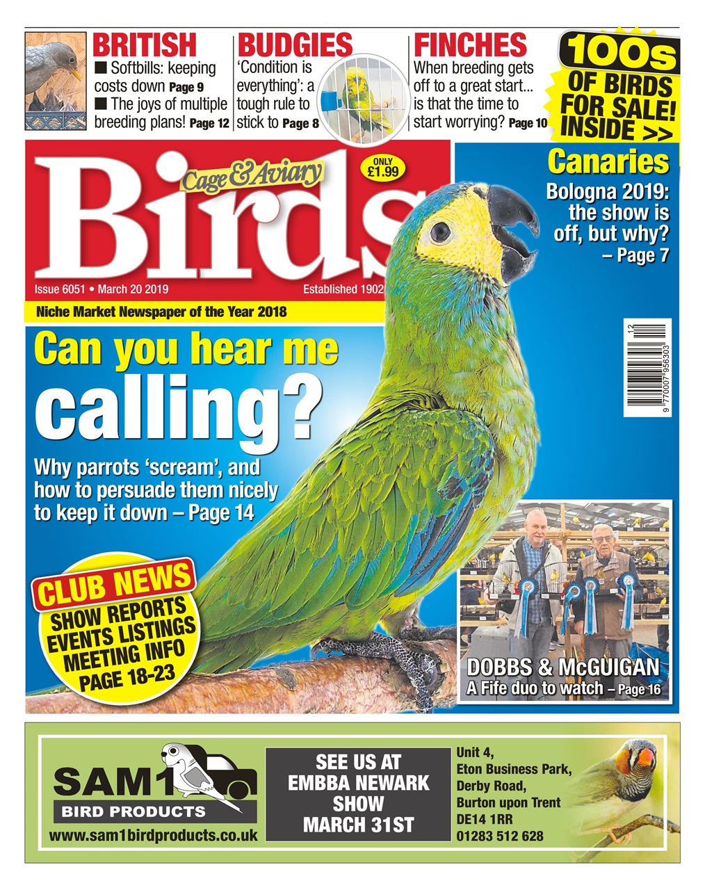 Cage & Aviary Birds Preview Pages