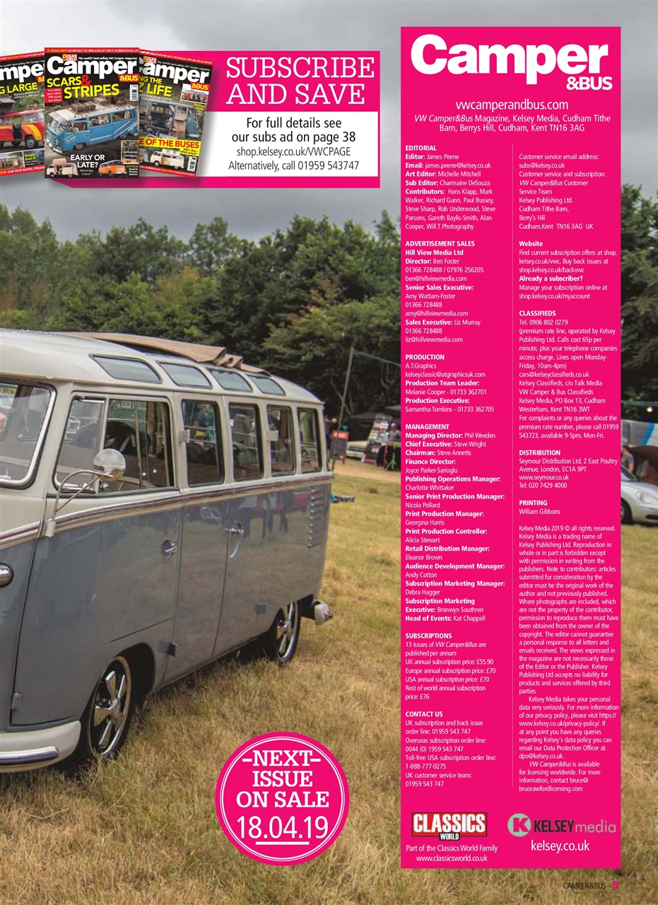VW Camper Preview Pages