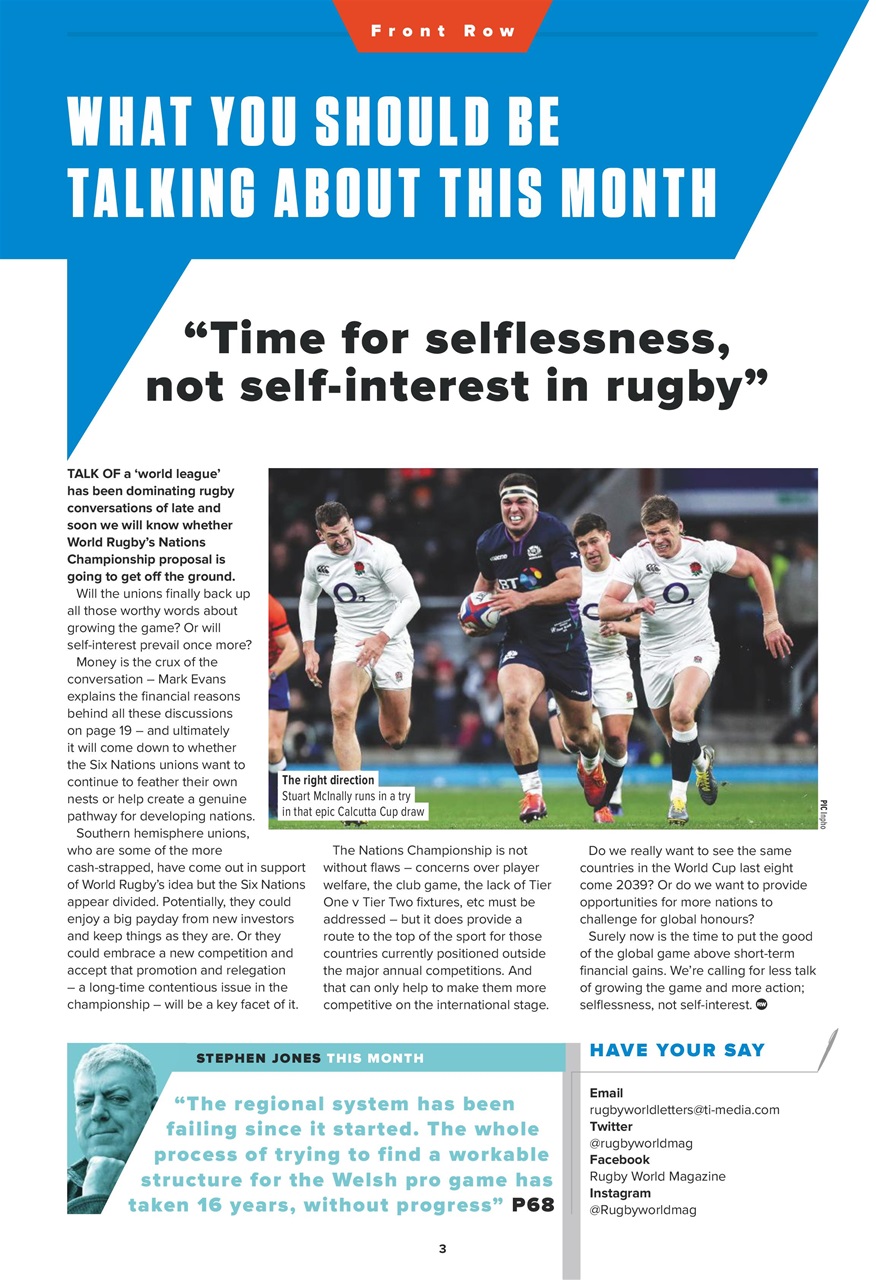 Rugby World Preview Pages