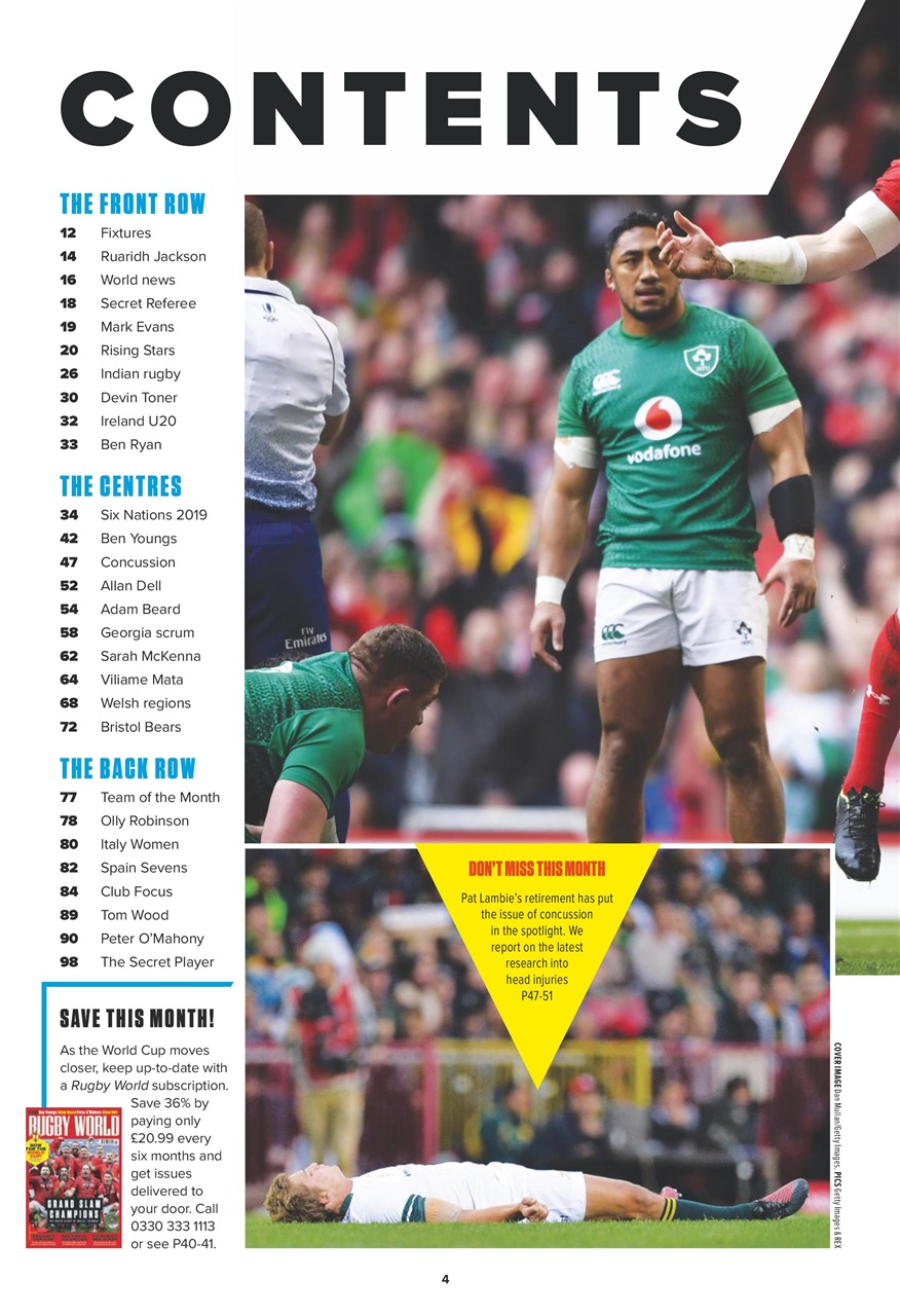 Rugby World Preview Pages