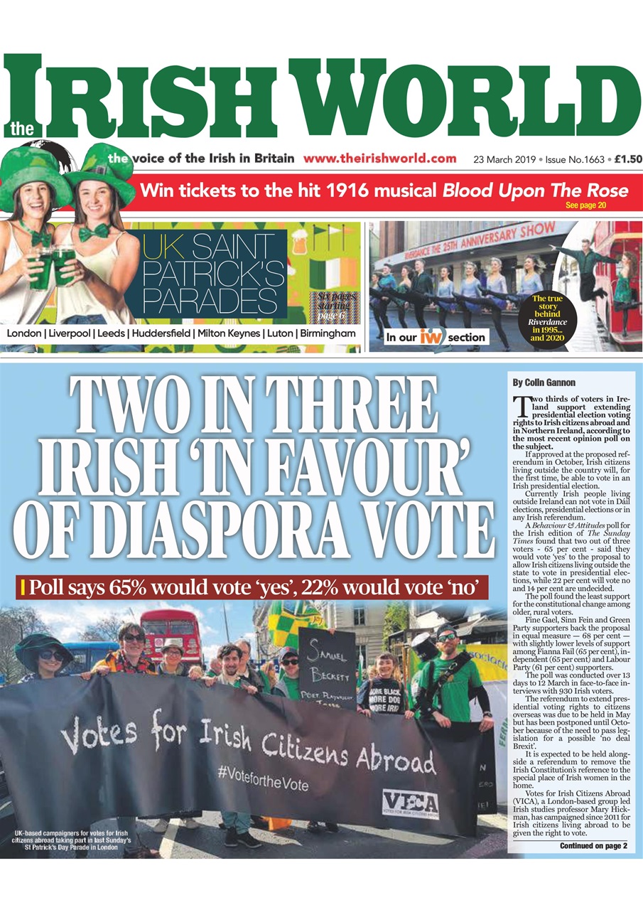 Irish World Preview Pages