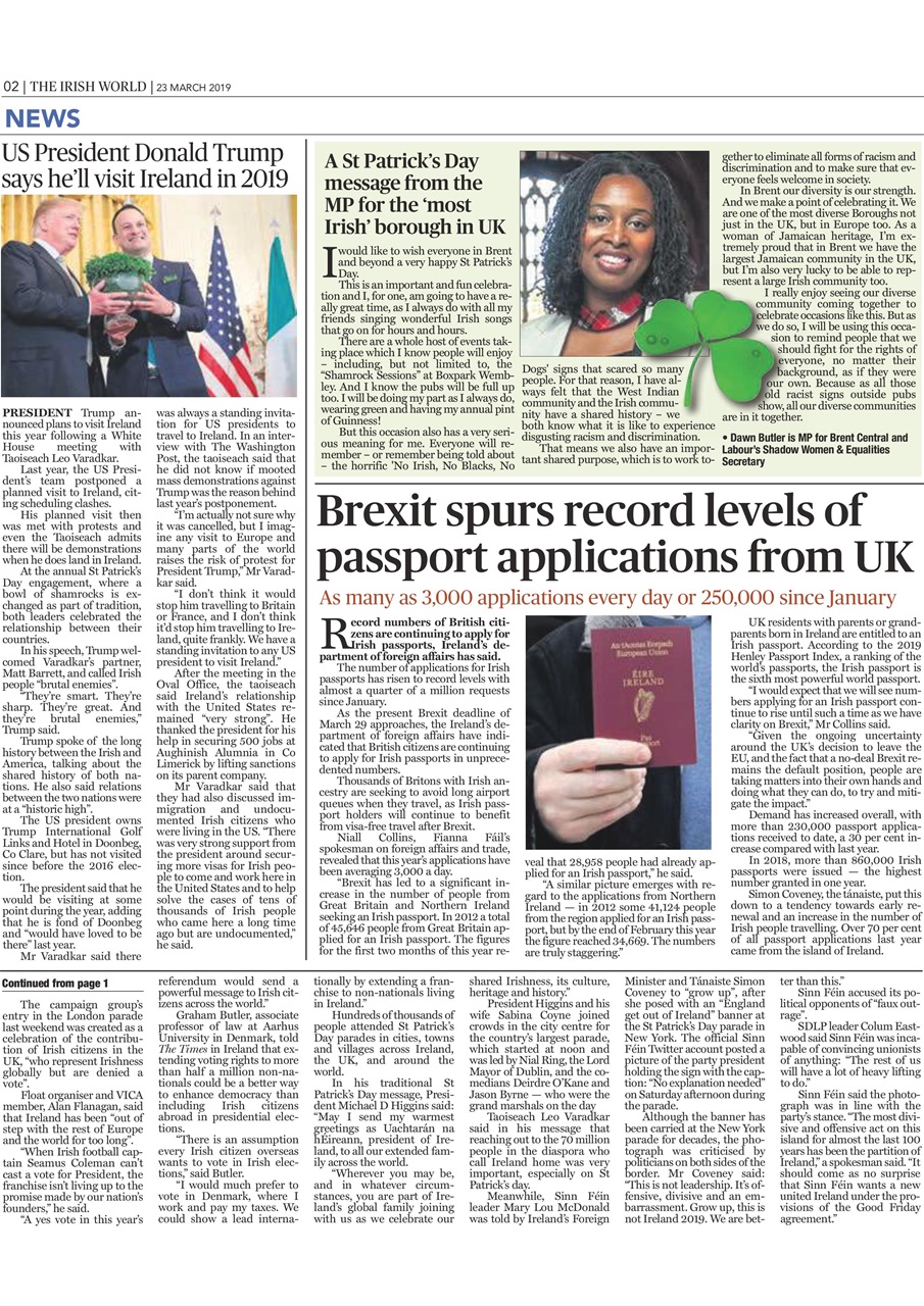 Irish World Preview Pages