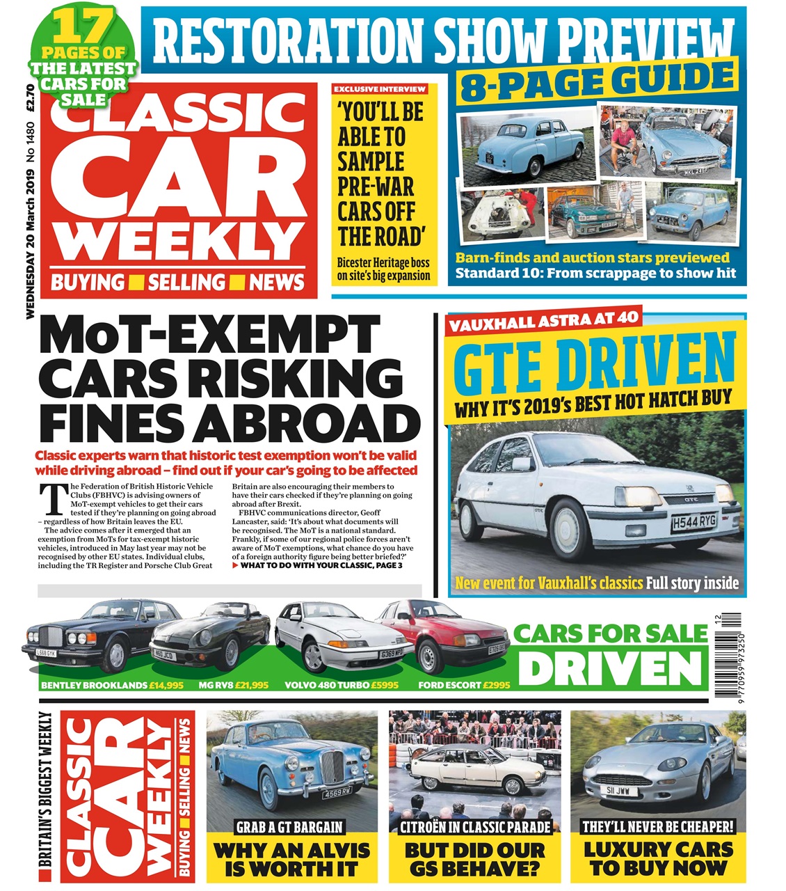 Classic Car Weekly Preview Pages