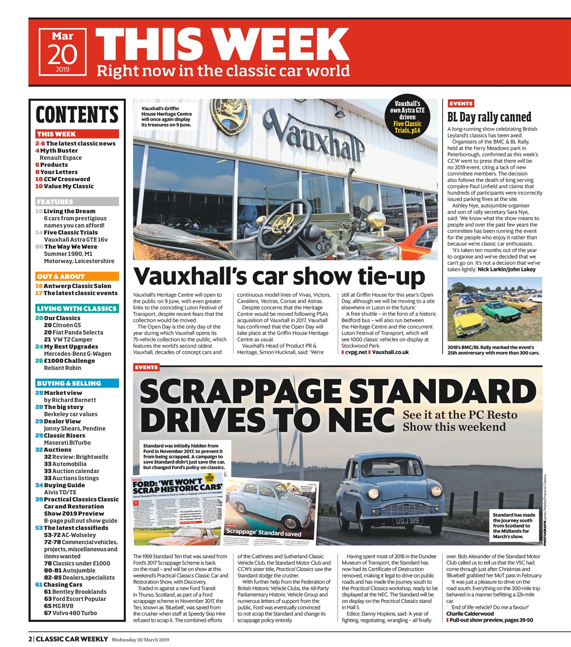Classic Car Weekly Preview Pages