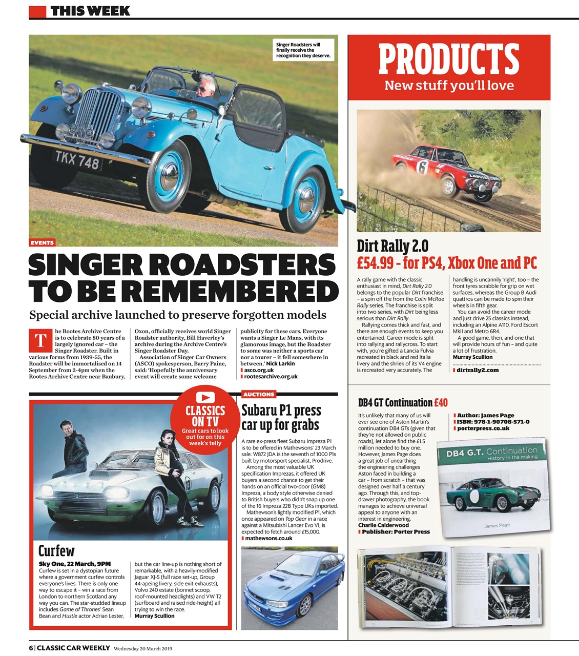 Classic Car Weekly Preview Pages
