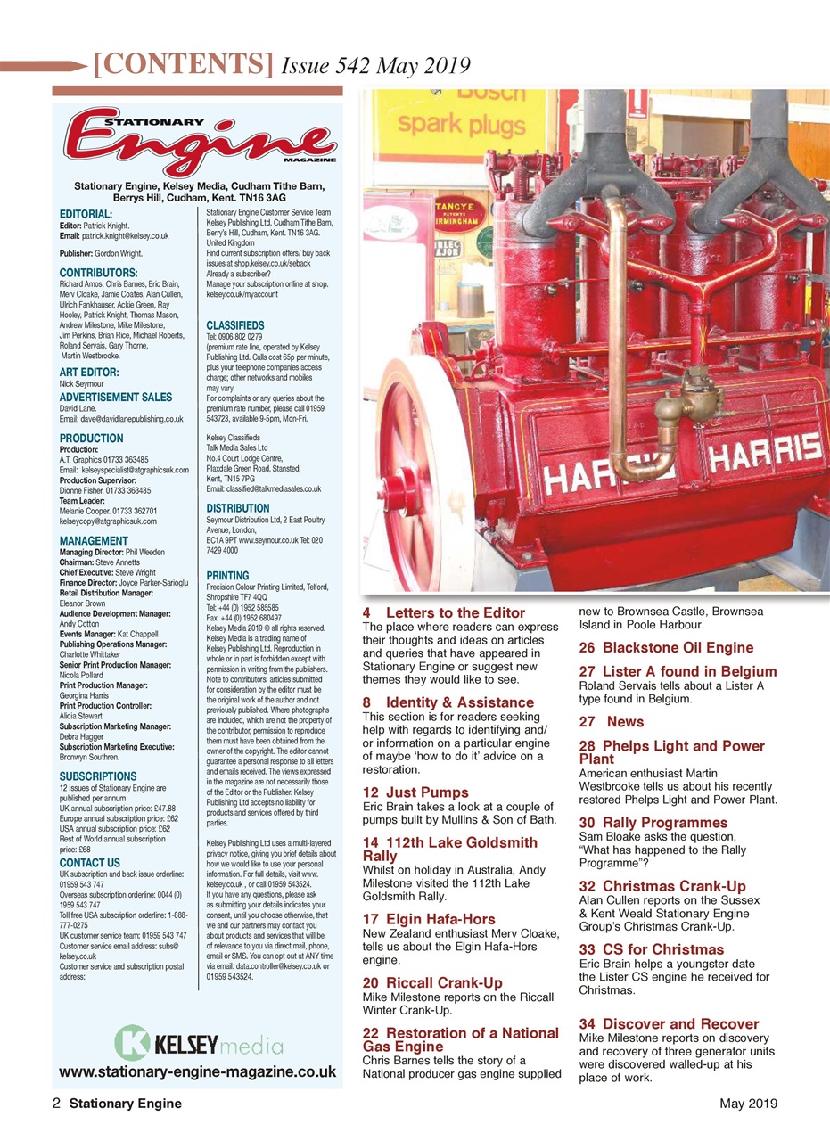 Stationary Engine Preview Pages