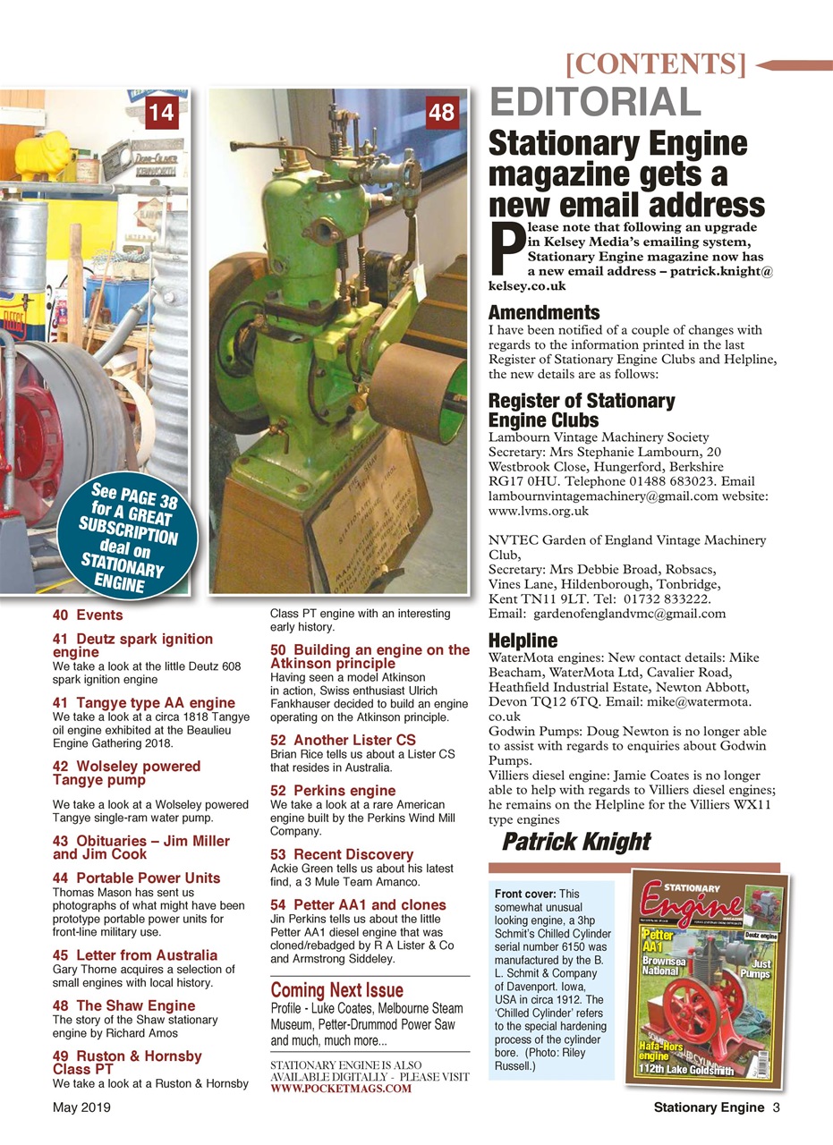 Stationary Engine Preview Pages