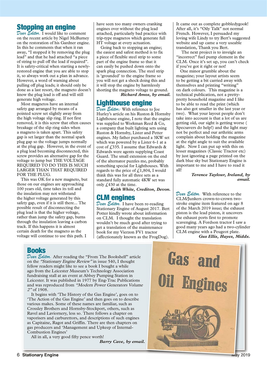 Stationary Engine Preview Pages