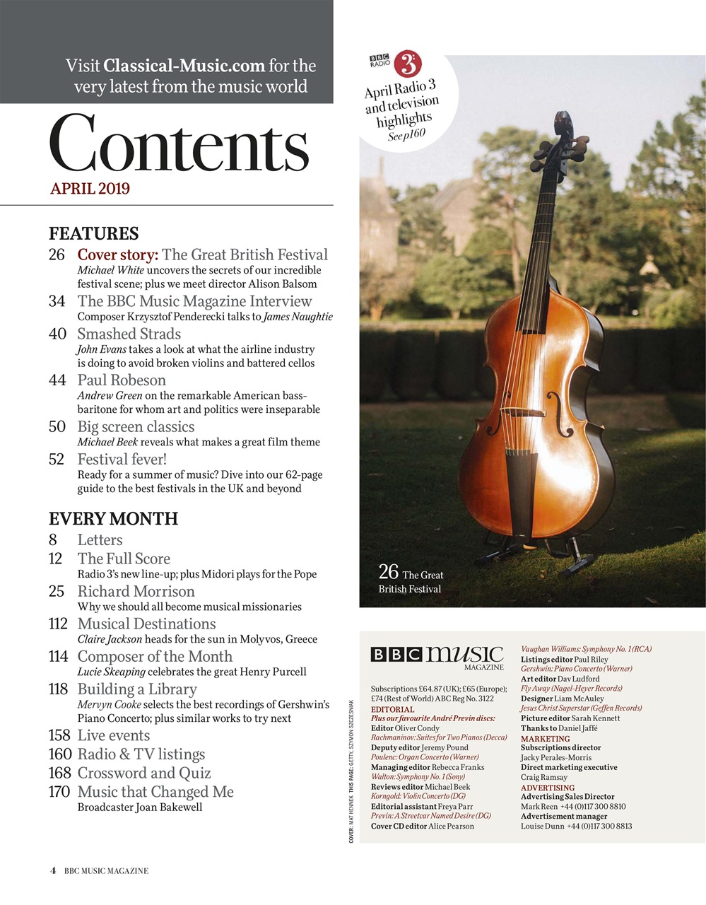 BBC Music Magazine Preview Pages