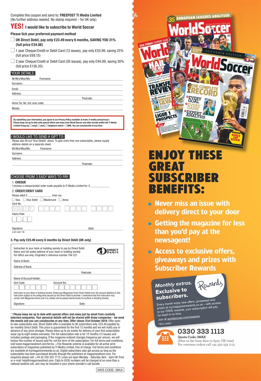 World Soccer Preview Pages