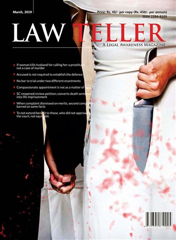 Lawteller – A Legal Awareness Magazine issue March 2019