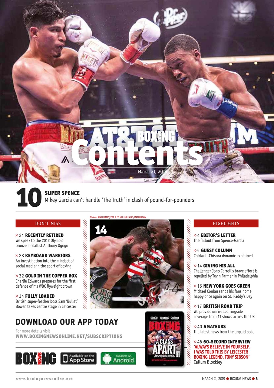 Boxing News Preview Pages