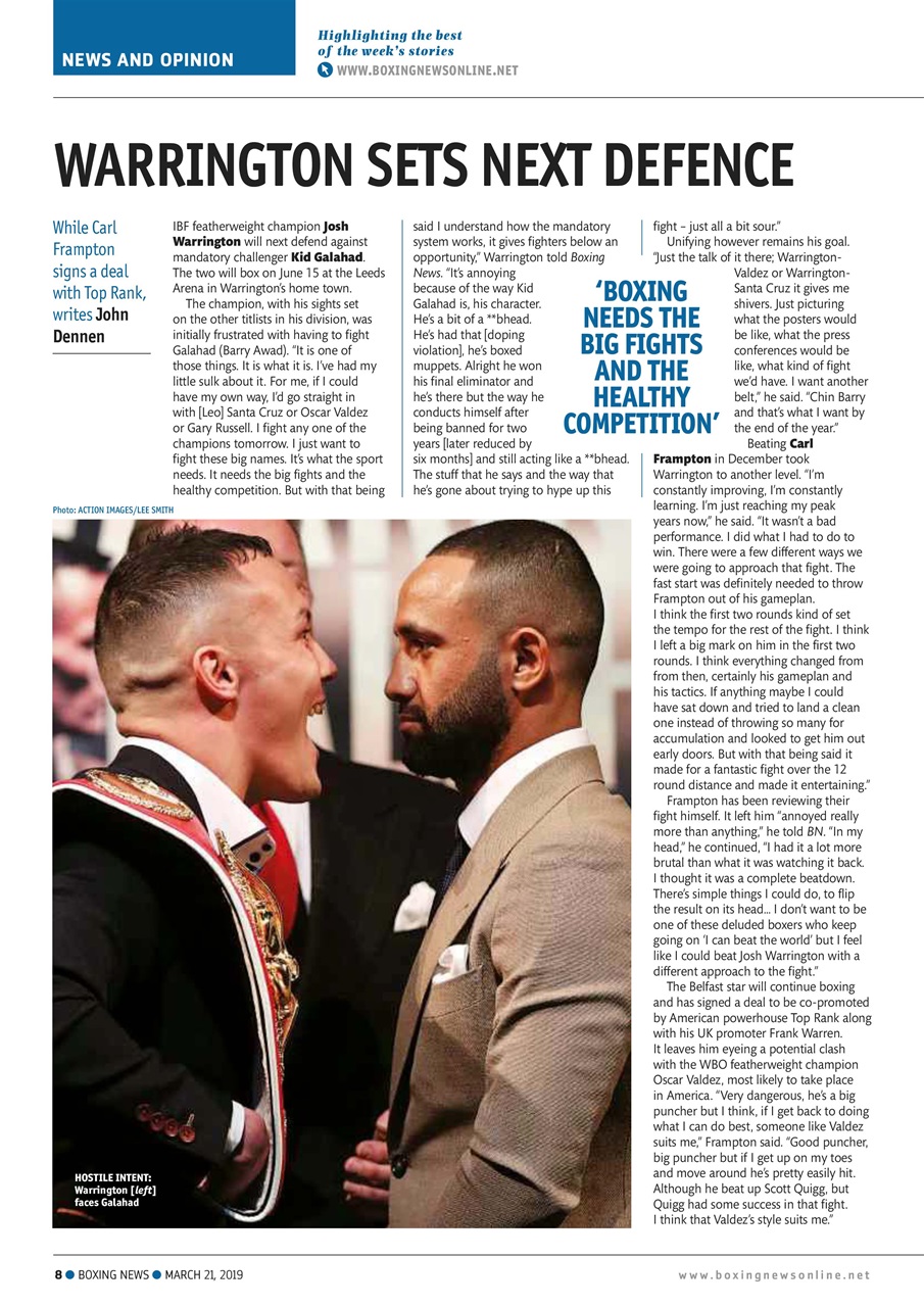 Boxing News Preview Pages