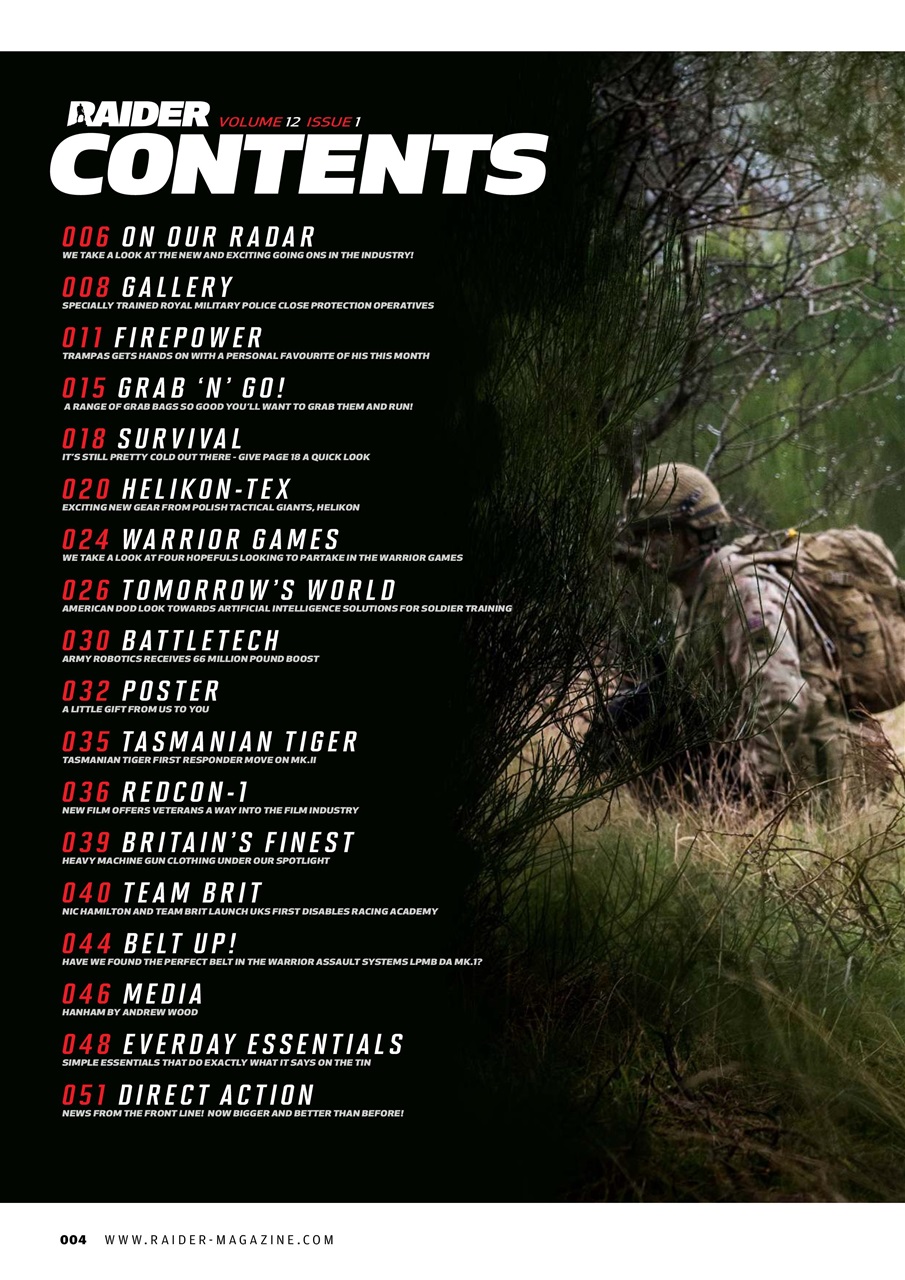 Raider Preview Pages
