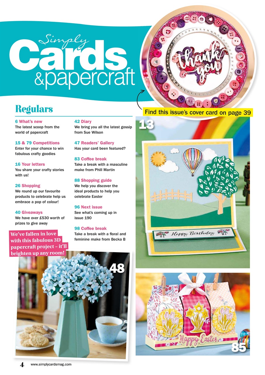 Simply Cards & Papercraft Preview Pages