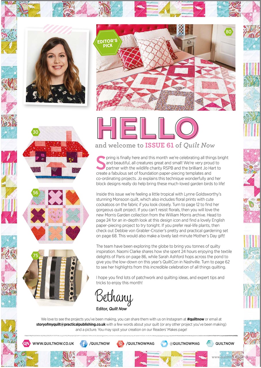 Quilt Now Preview Pages