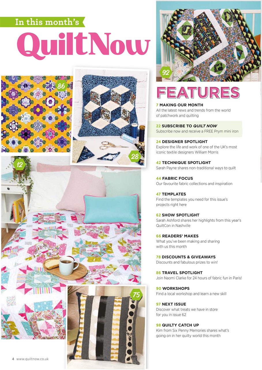 Quilt Now Preview Pages