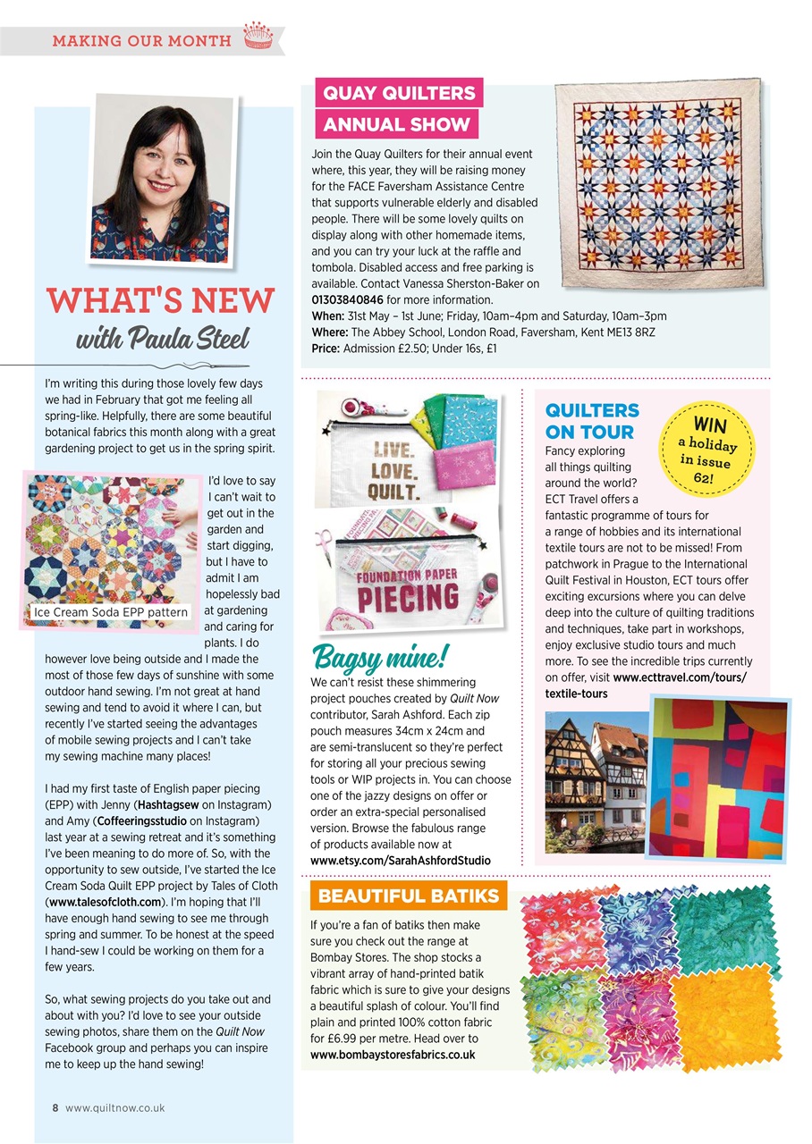 Quilt Now Preview Pages