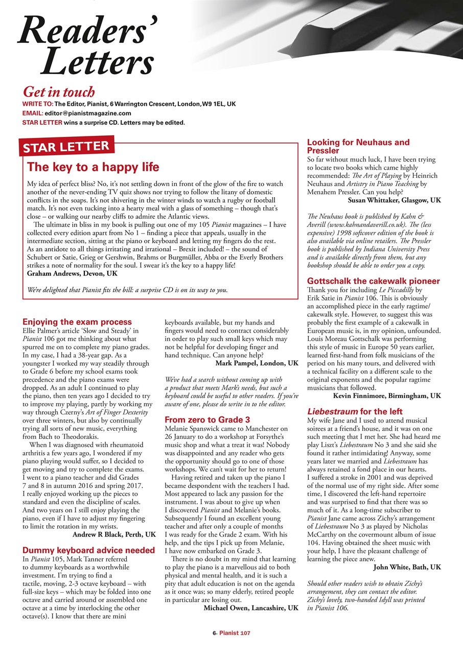 Pianist Preview Pages