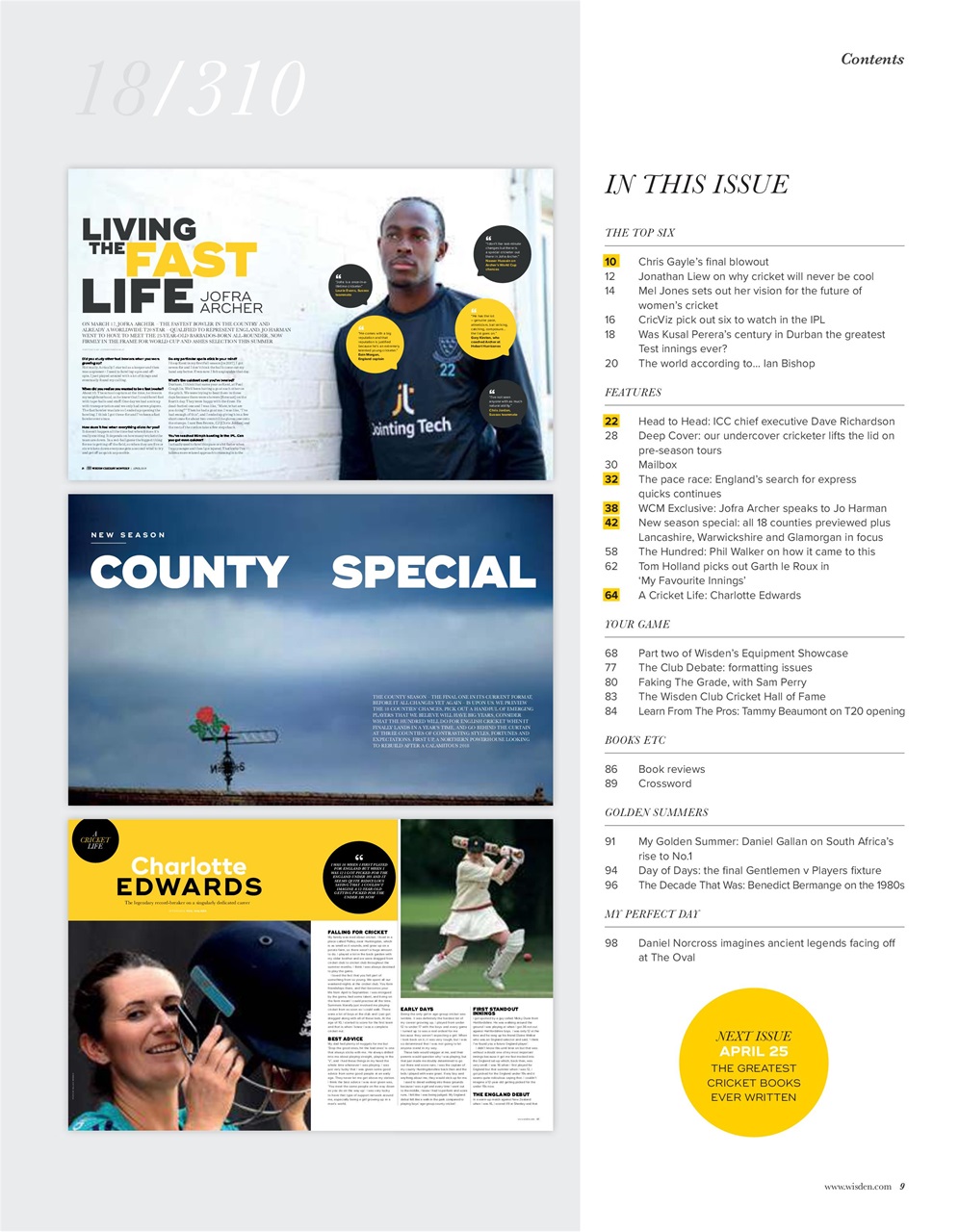 Wisden Cricket Monthly Preview Pages
