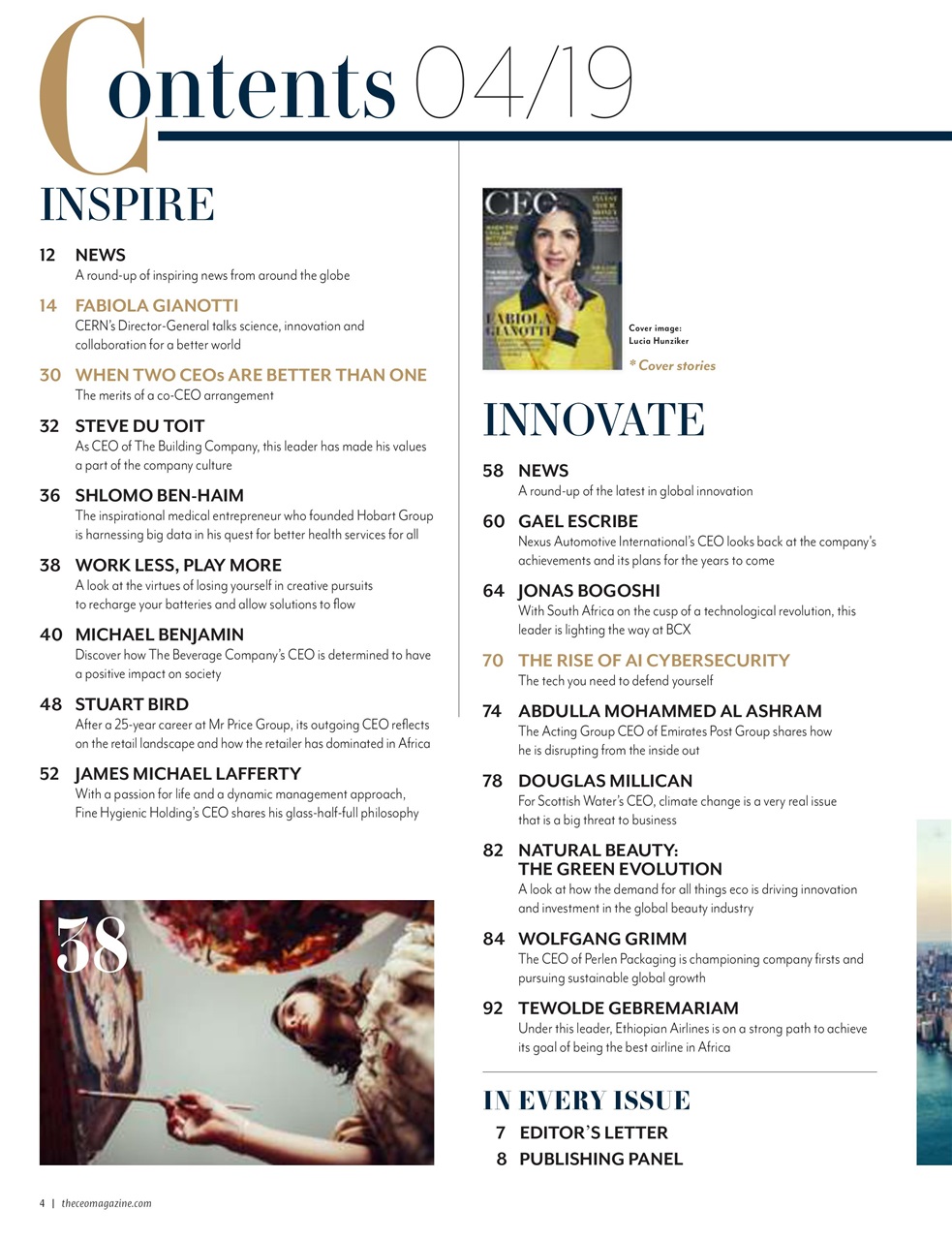 The CEO Magazine EMEA Preview Pages