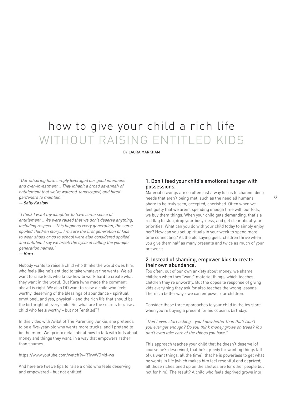 The Natural Parent Magazine Preview Pages