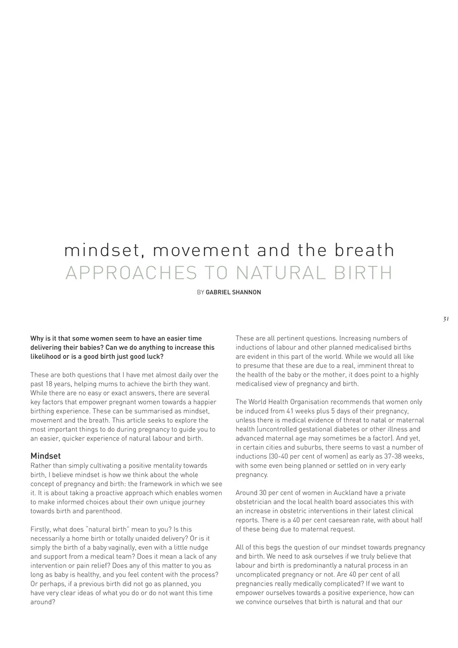 The Natural Parent Magazine Preview Pages