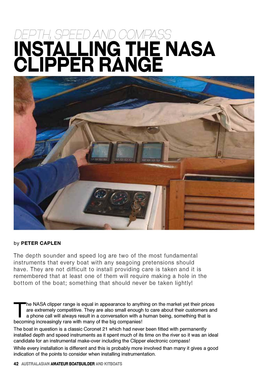 Australian Amateur Boat Builder Preview Pages