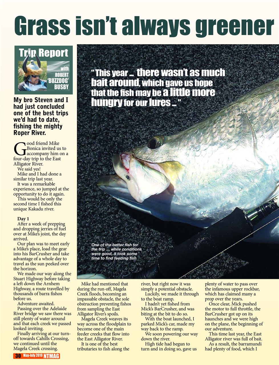 North Australian Fishing and Outdoors Magazine Preview Pages