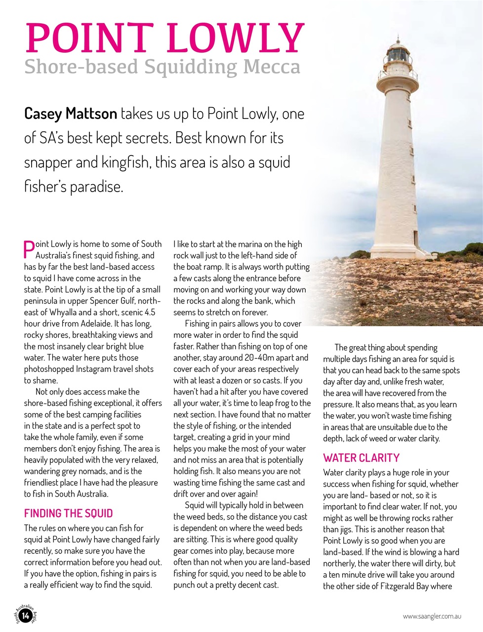 South Australian Angler Preview Pages