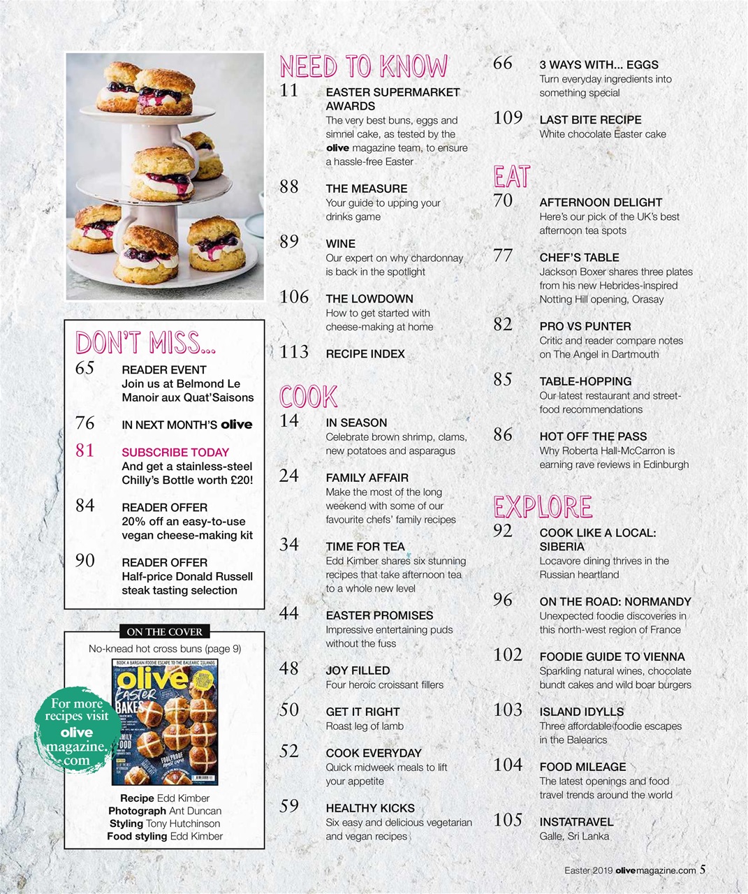 Olive Magazine Preview Pages