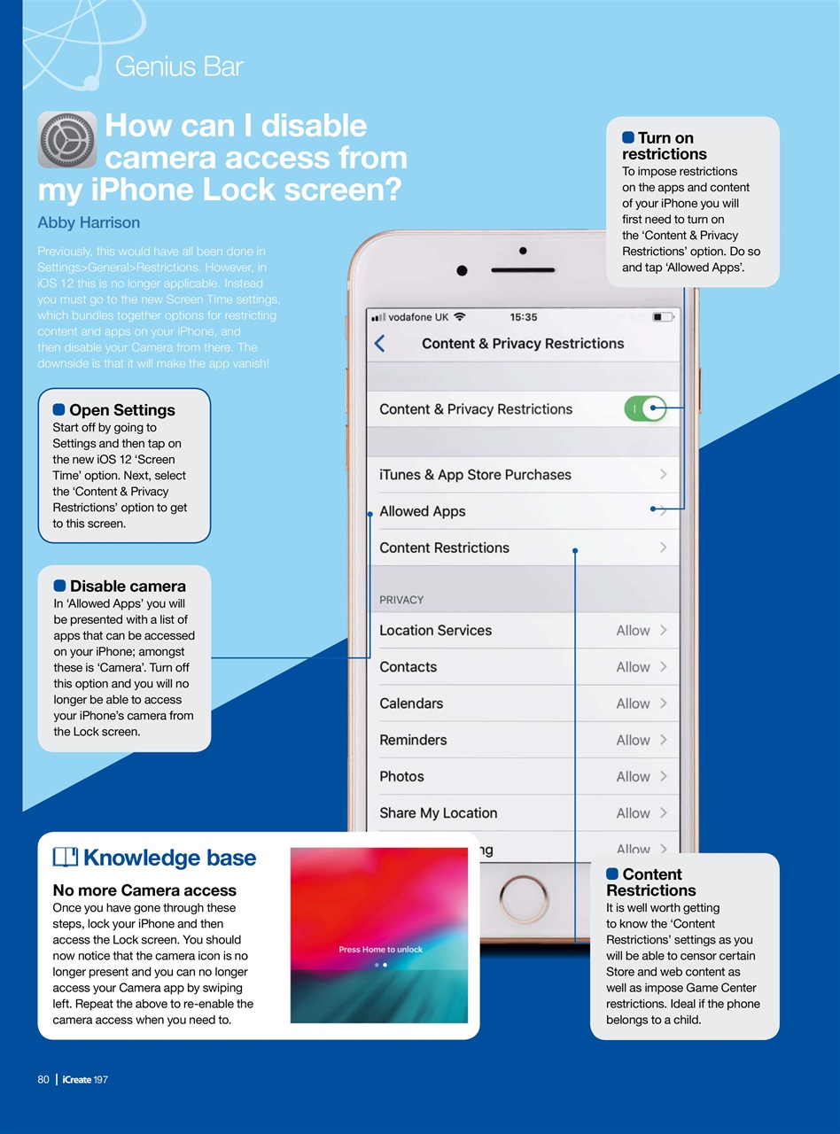 iCreate Preview Pages