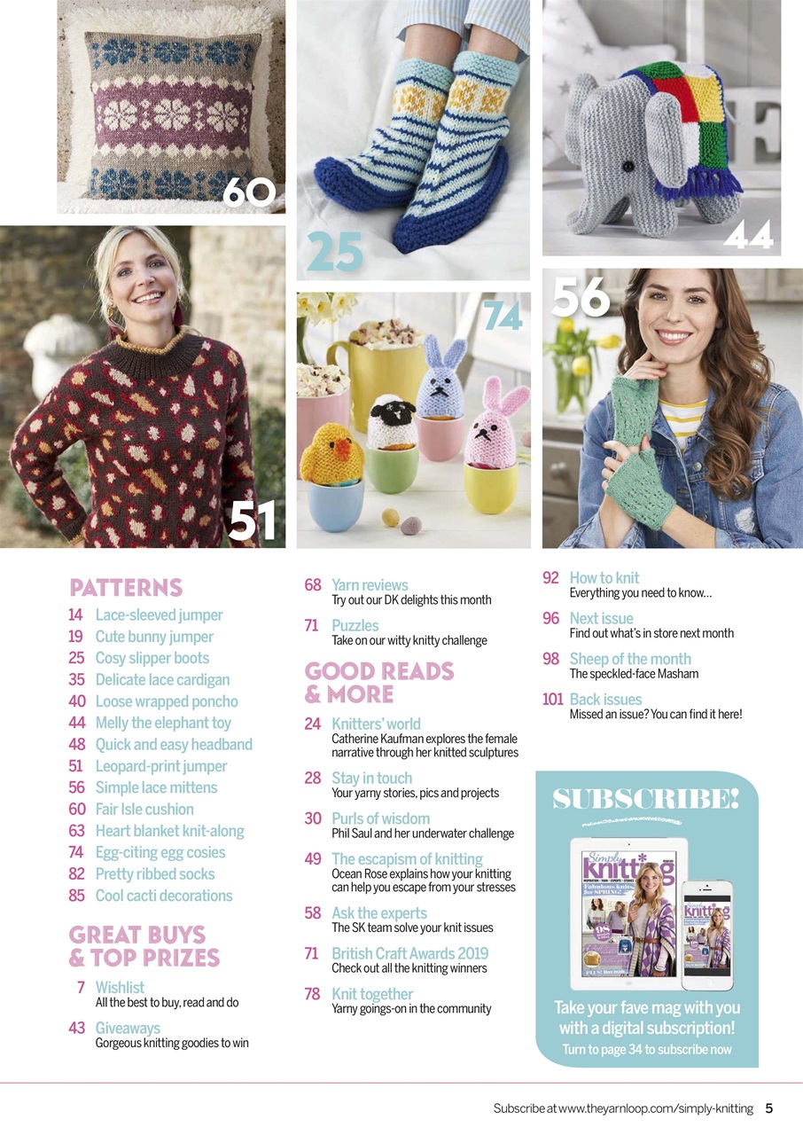 Simply Knitting Preview Pages