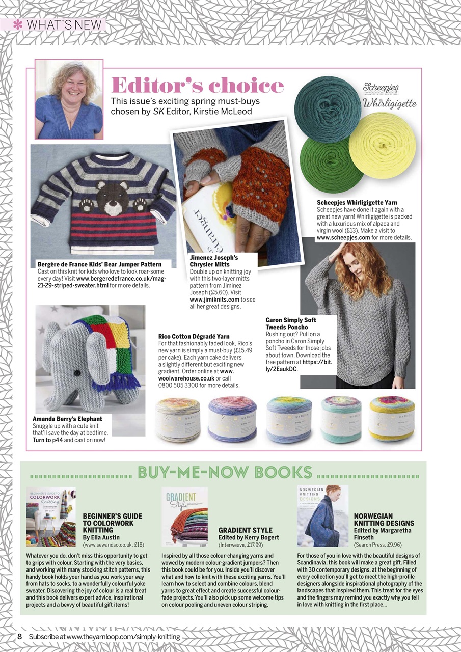 Simply Knitting Preview Pages