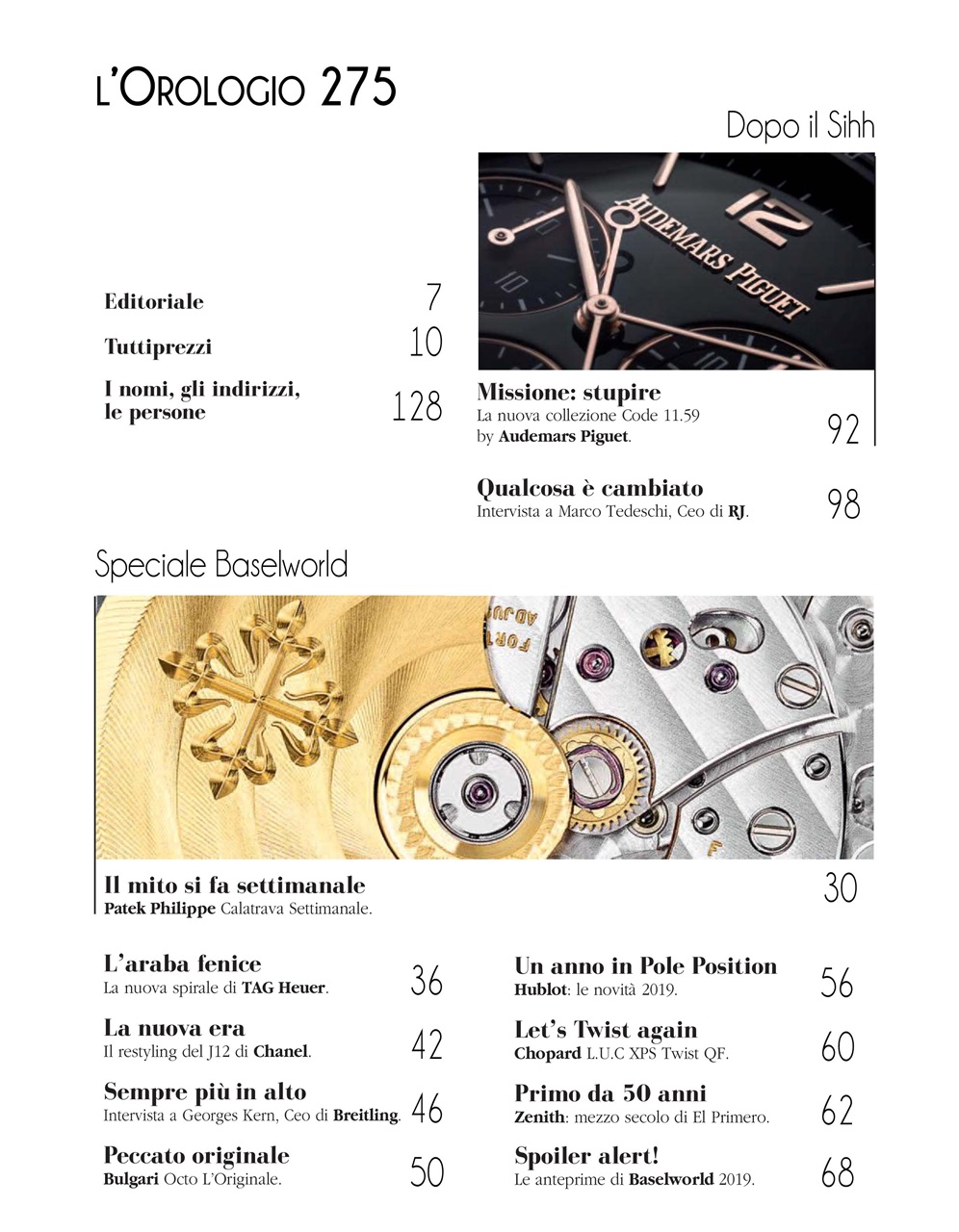L'Orologio Preview Pages